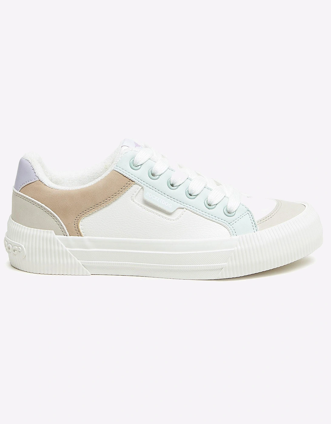 Rocket Dog Cheery Blocked Womens Shoes White Combo