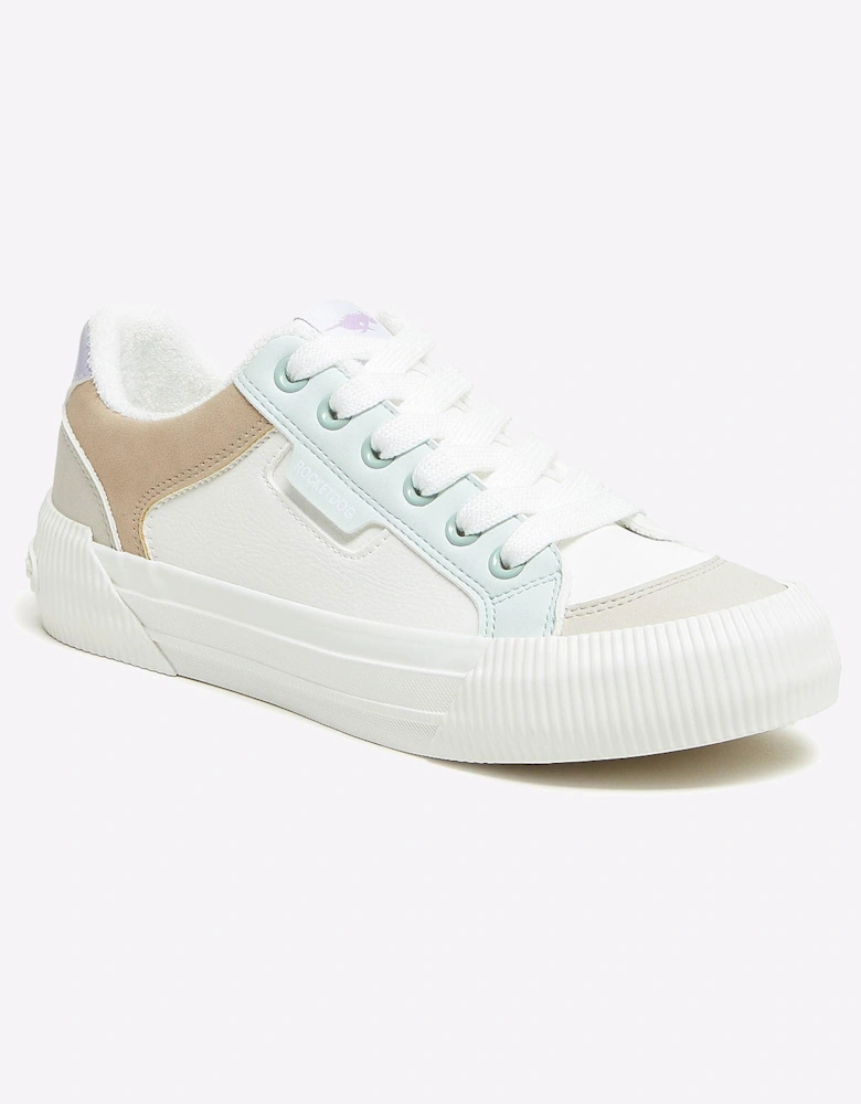 Rocket Dog Cheery Blocked Womens Shoes White Combo