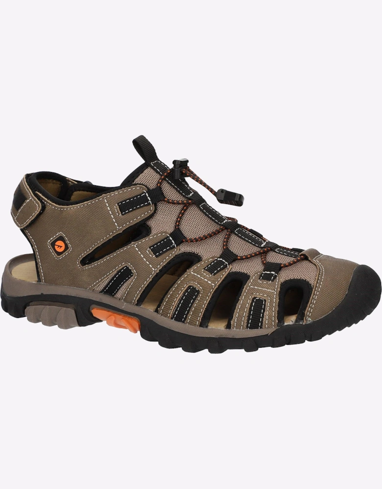 Hi-Tec Cove Sport Sandals Mens Taupe/Burnt Orange