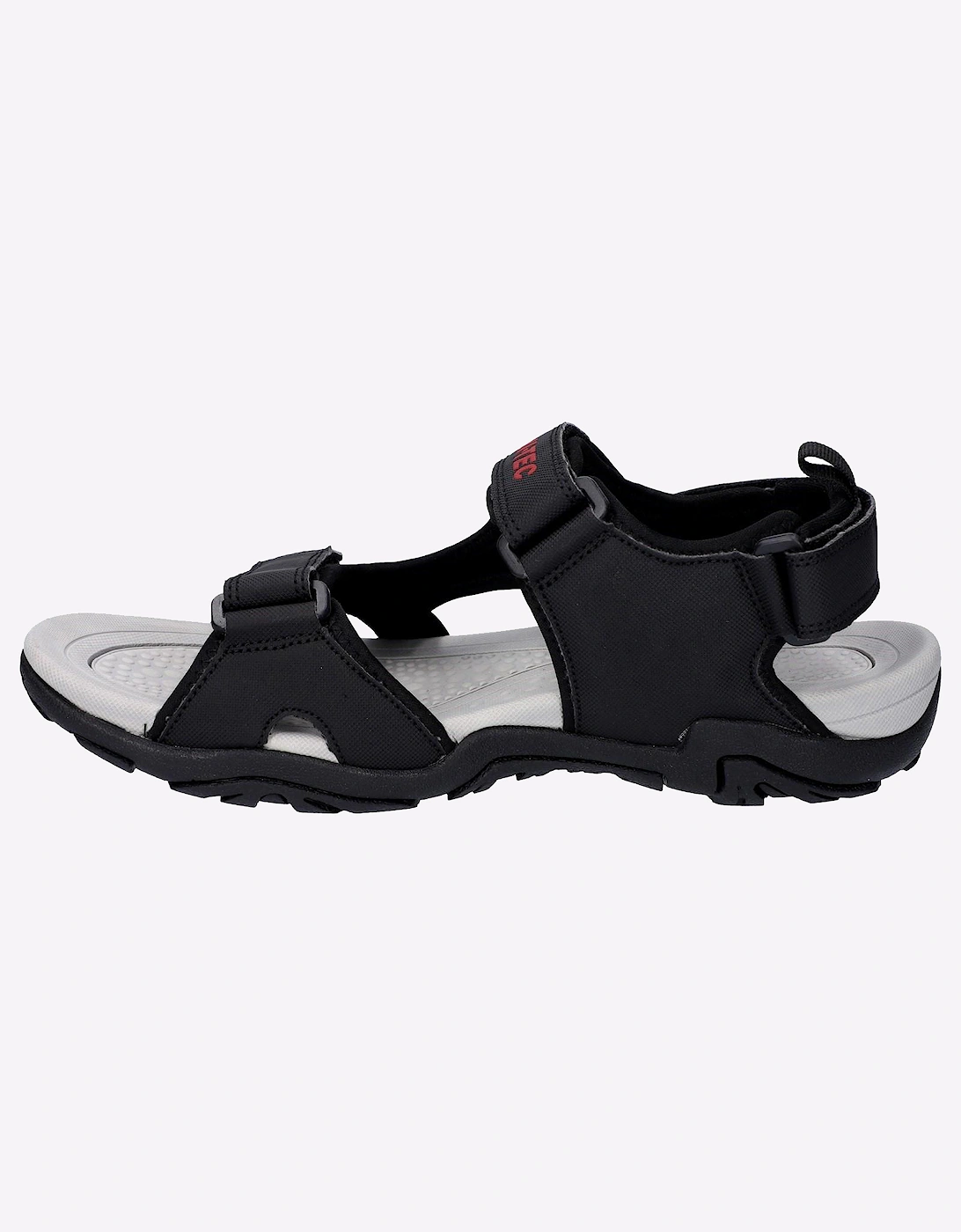 Hi-Tec Crater Sandals Mens Black/Grey/Red