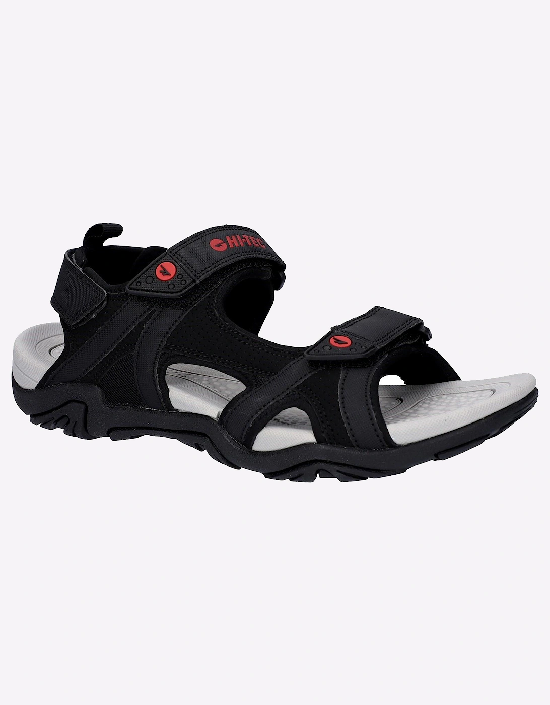 Hi-Tec Crater Sandals Mens Black/Grey/Red
