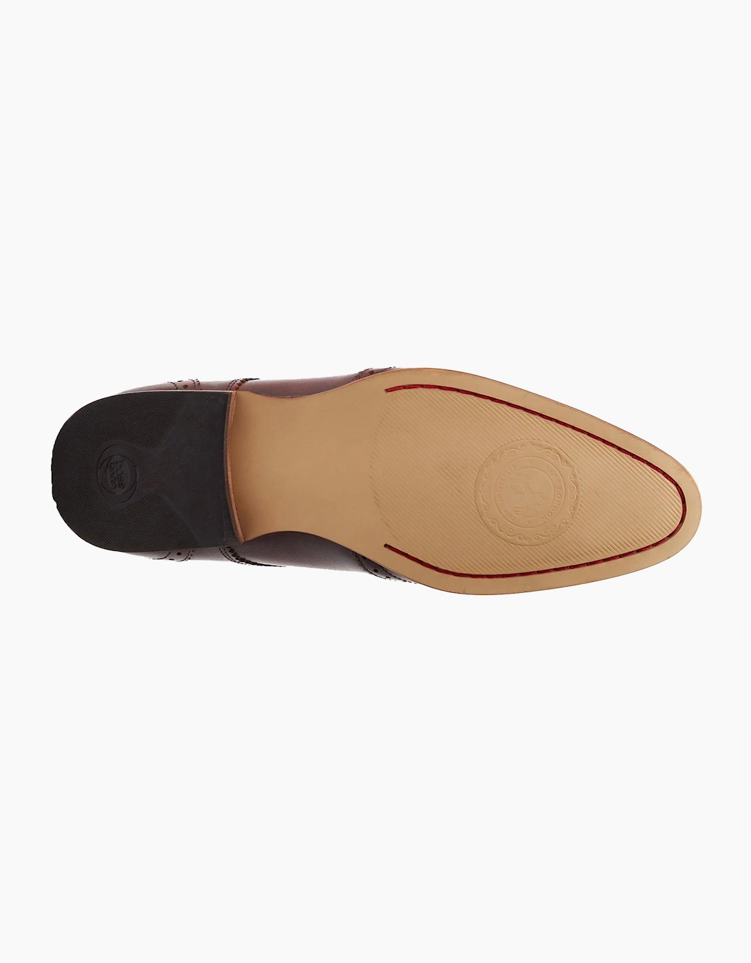 Base London Barbera Brogues Mens Shoes Dark Brown