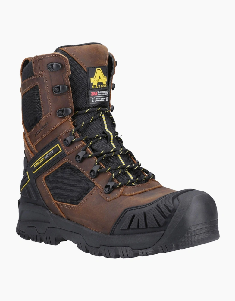 Amblers Safety Detonate Waterproof Boots Mens Brown