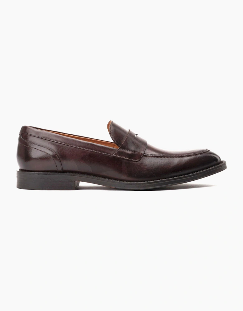 Base London Kennedy Mens Loafers Dark Brown