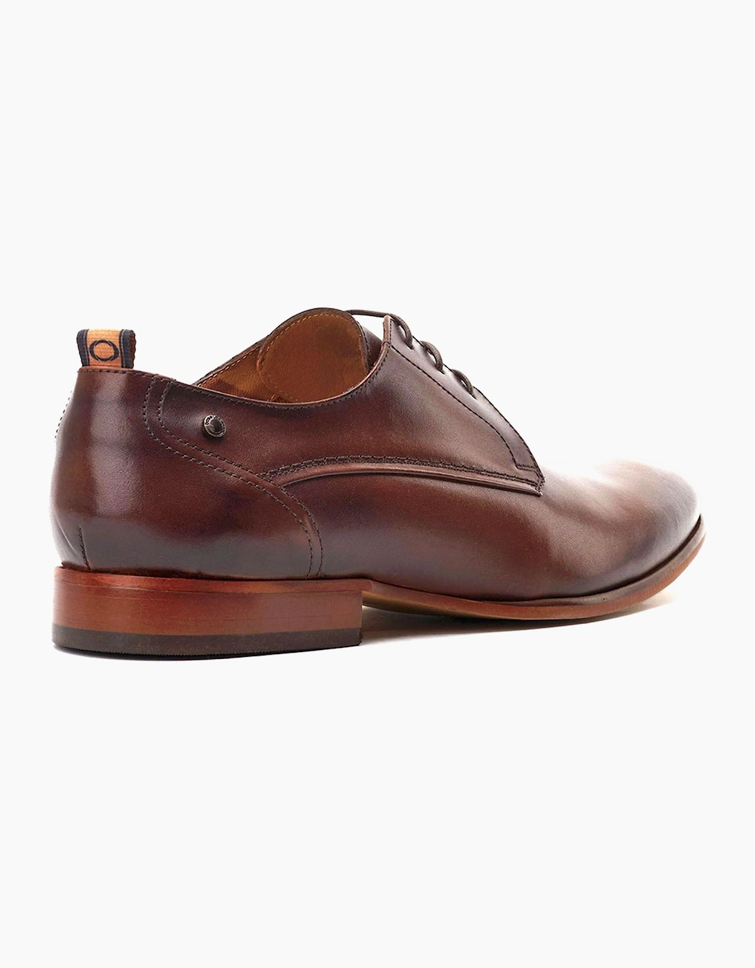 Base London Gambino Mens Derby Shoes Dark Brown