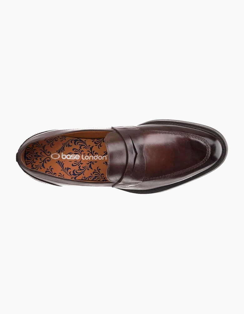 Base London Kennedy Mens Loafers Dark Brown