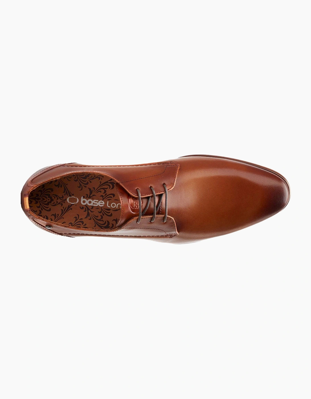 Base London Gambino Mens Derby Shoes Burnt Tan