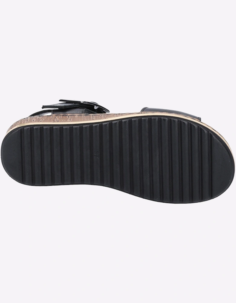Hush Puppies Ellie Womens Wide Fit Sandals Black