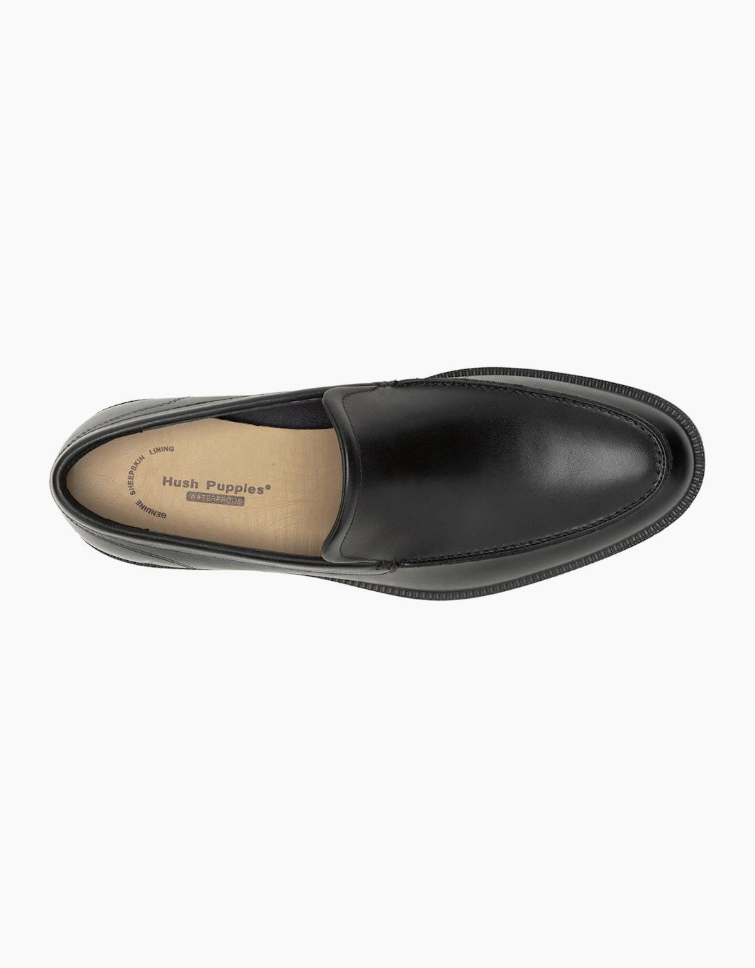 Hush Puppies Banker Waterproof Mens Loafers Black