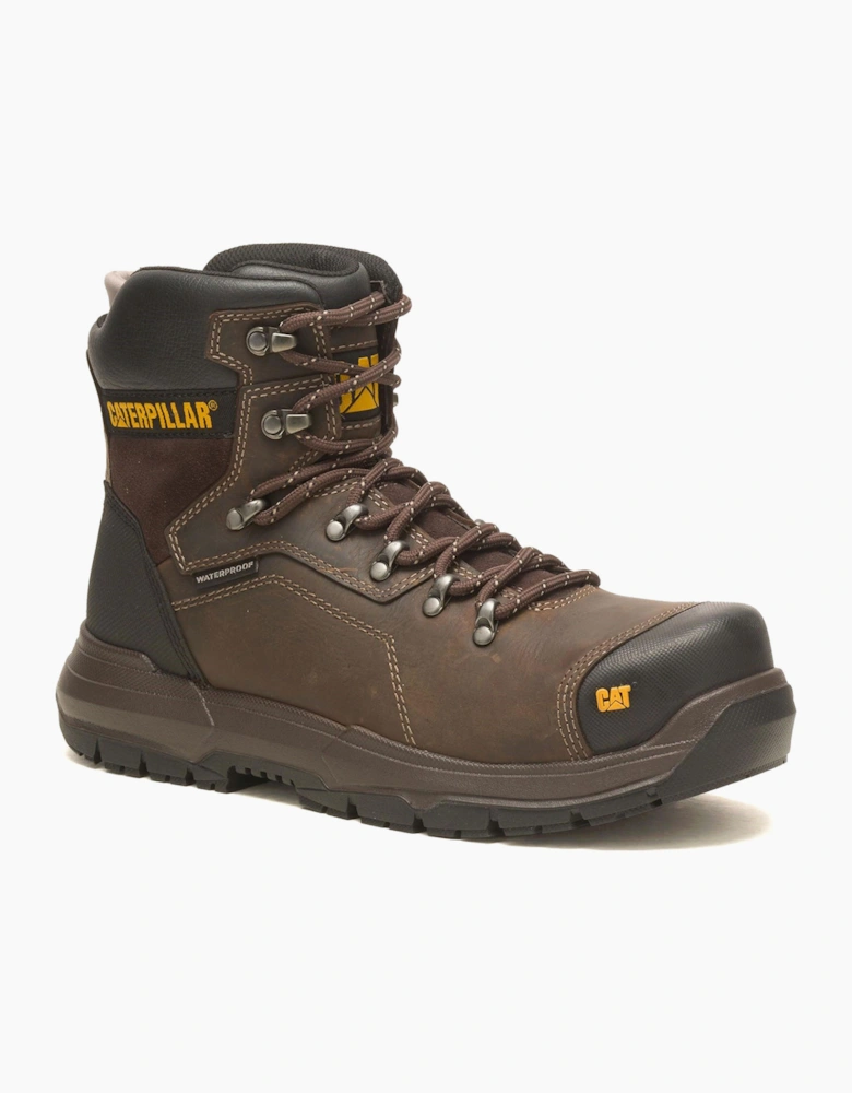 Caterpillar Safety Caterpillar Diagnostic 2.0 Safety Boot Waterproof Mens Coffee