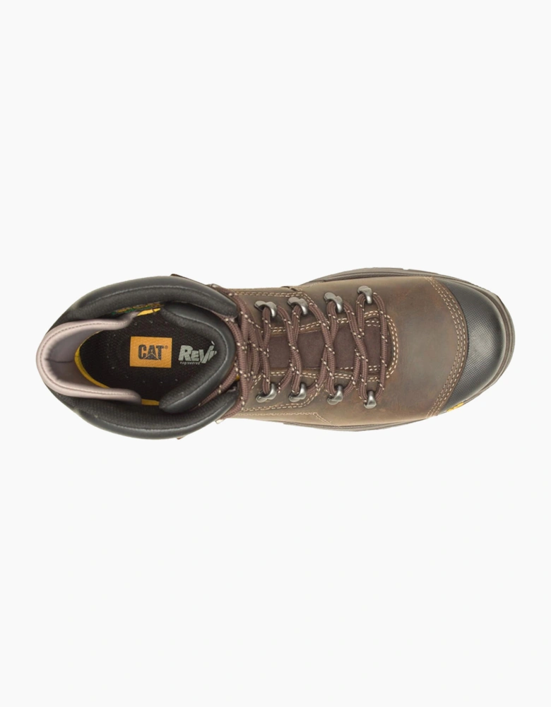 Caterpillar Safety Caterpillar Diagnostic 2.0 Safety Boot Waterproof Mens Coffee