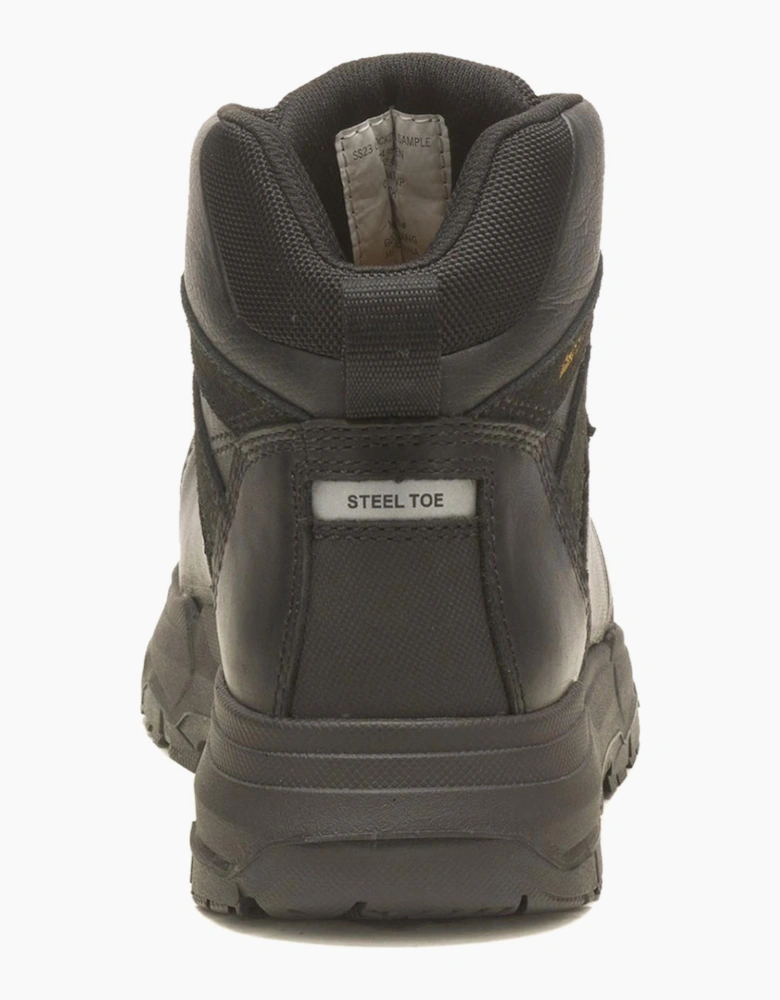 Caterpillar Safety Caterpillar Pneumatic 2.0 Waterproof Leather Mens Safety Boots Black