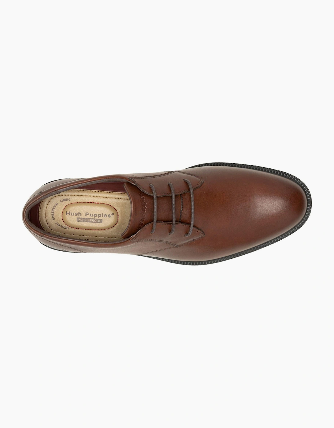 Hush Puppies Banker Waterproof Mens Shoes Brown