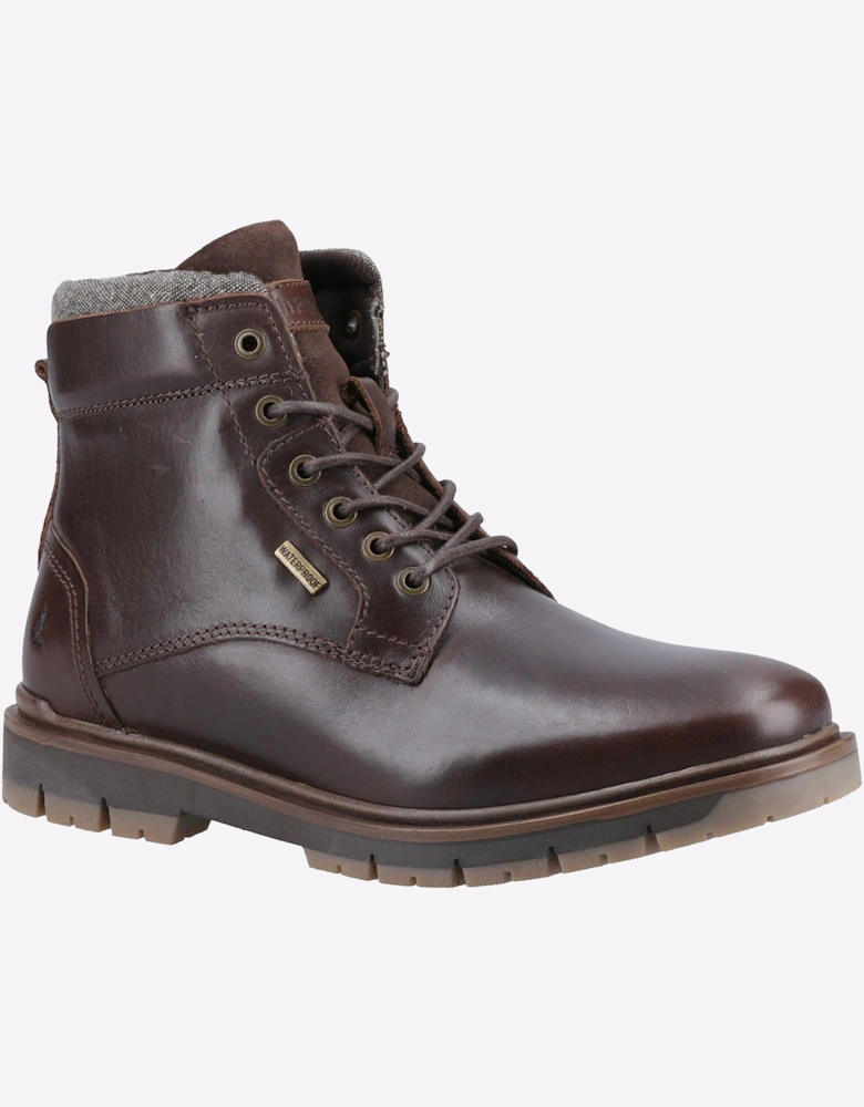 Hush Puppies Peter Waterproof Memory Foam Mens Boots Brown