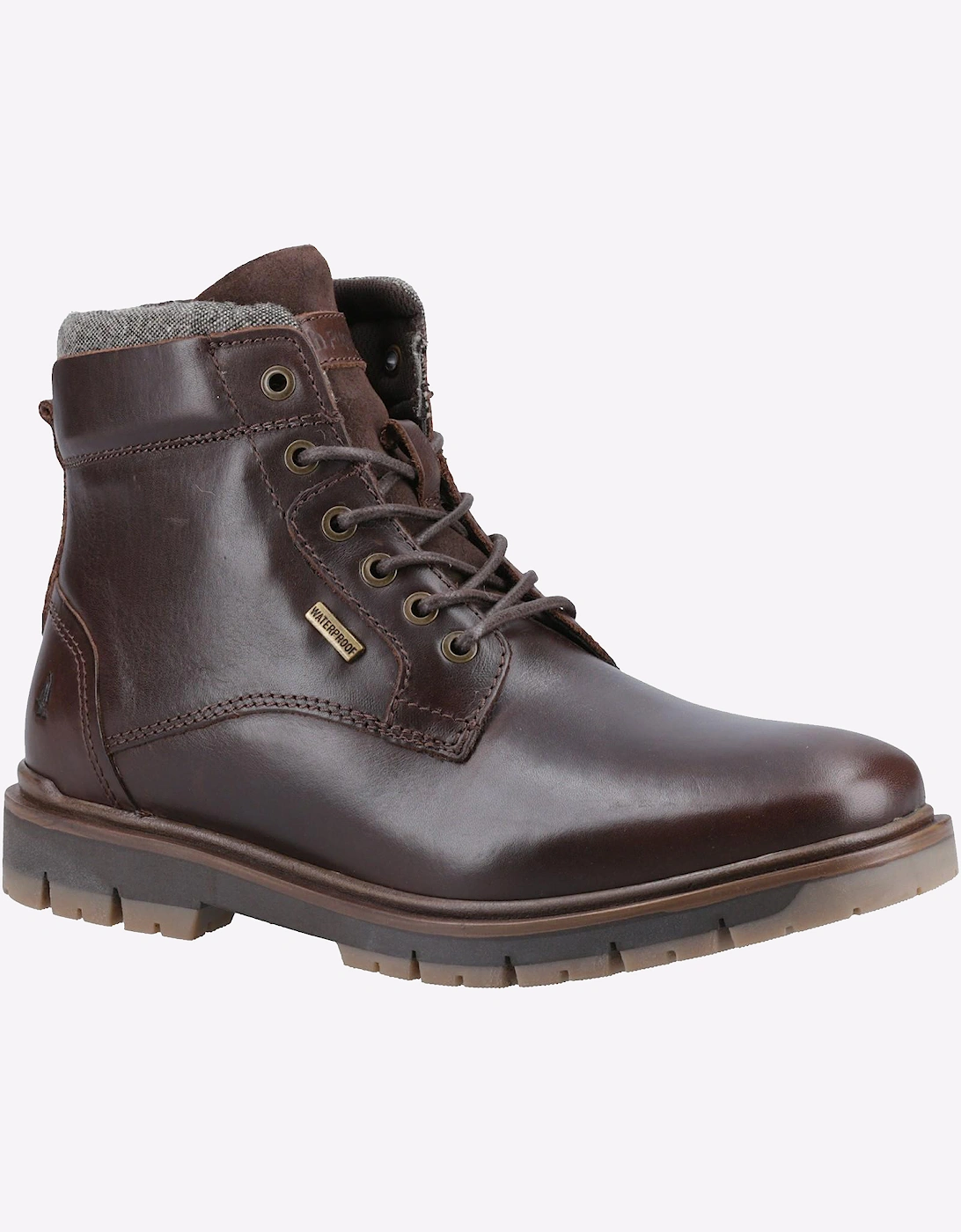 Hush Puppies Peter Waterproof Memory Foam Mens Boots Brown