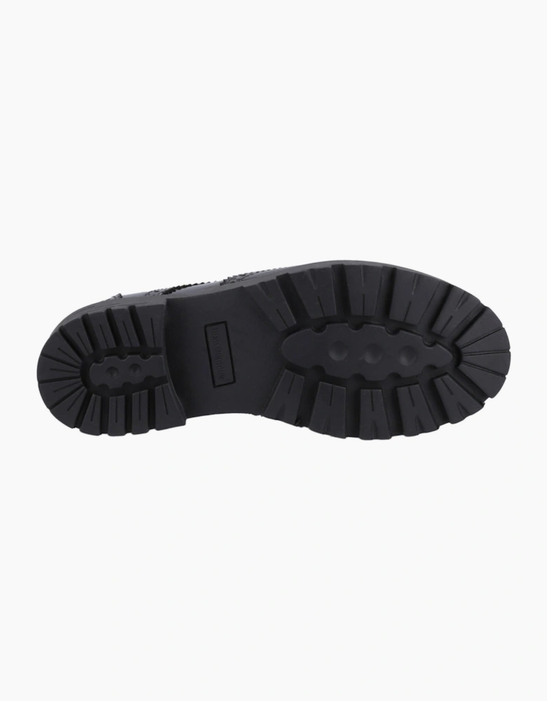 Hush Puppies Maxine Patent Junior Girls School Shoes Black