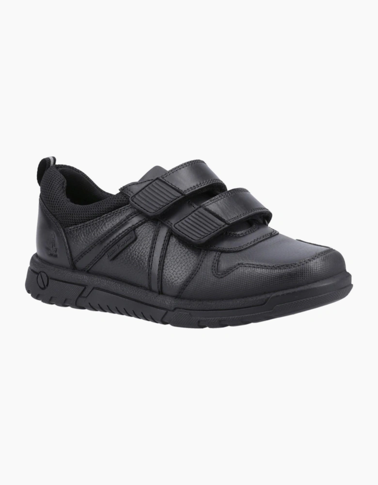 Hush Puppies Spencer Kids Boys School Shoes Black