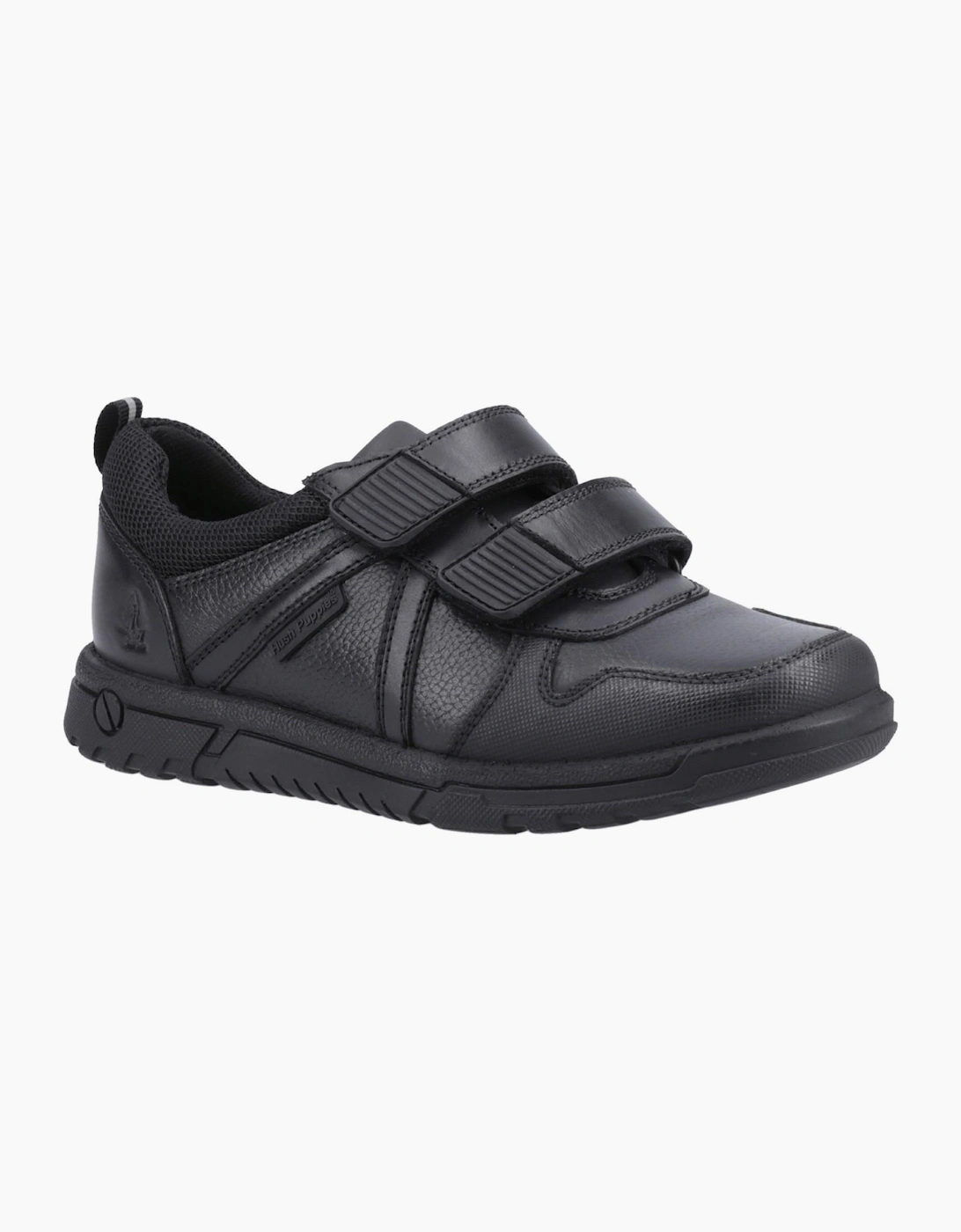 Hush Puppies Spencer Kids Boys School Shoes Black