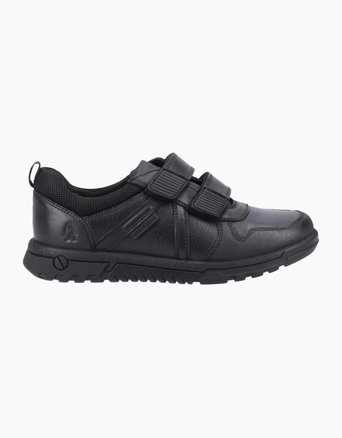 Hush Puppies Spencer Kids Boys School Shoes Black