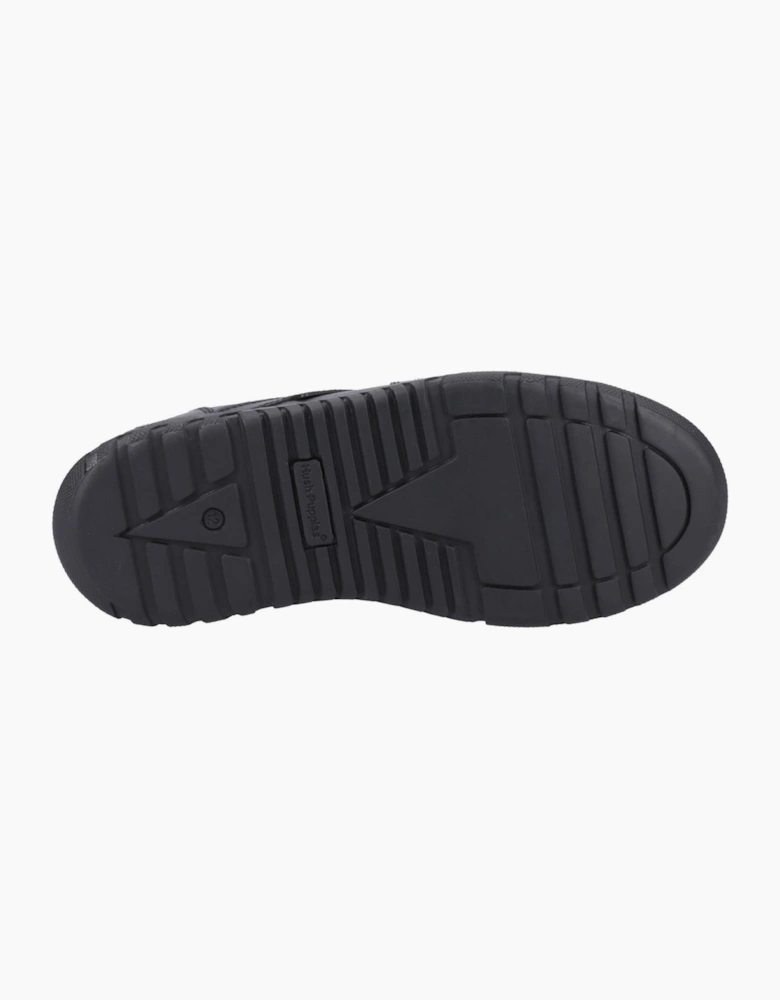 Hush Puppies Spencer Kids Boys School Shoes Black