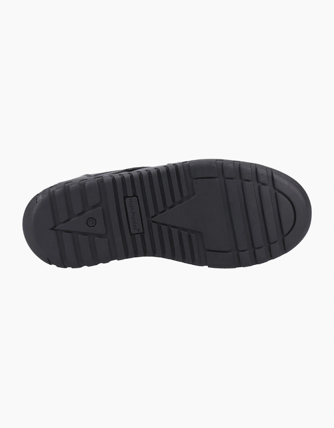 Hush Puppies Spencer Kids Boys School Shoes Black