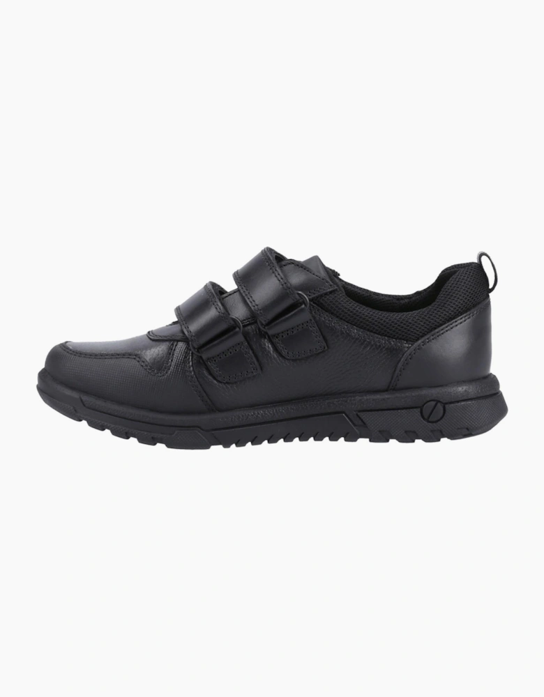Hush Puppies Spencer Kids Boys School Shoes Black