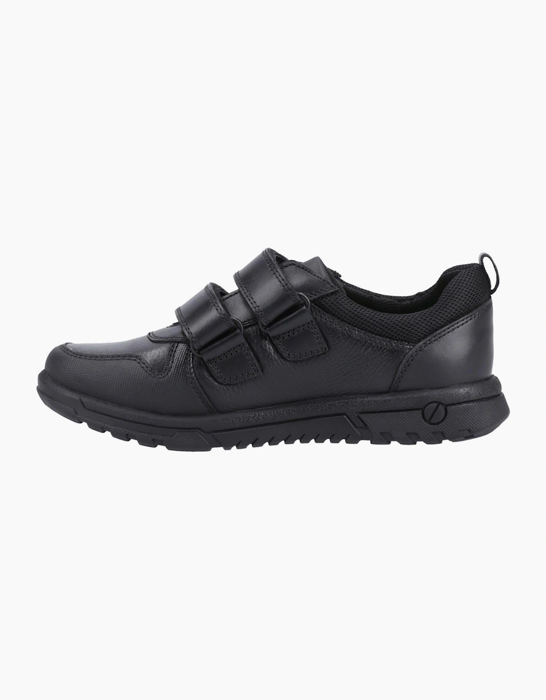 Hush Puppies Spencer Kids Boys School Shoes Black