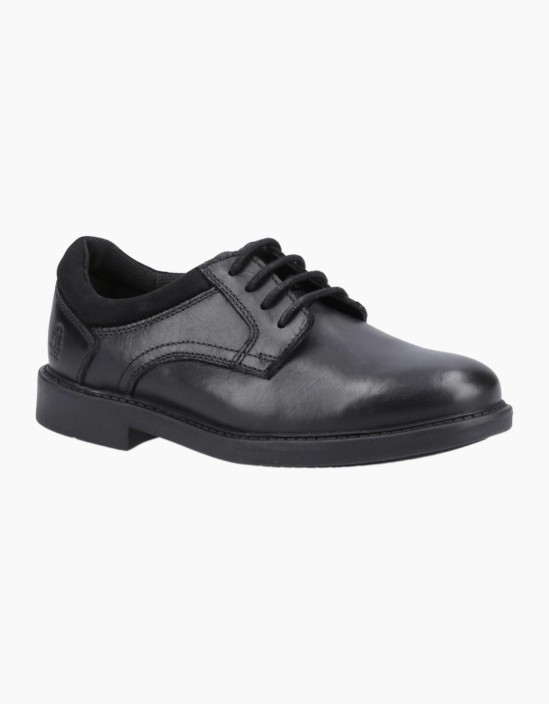 Hush Puppies Tommy Junior Boys School Shoes Black