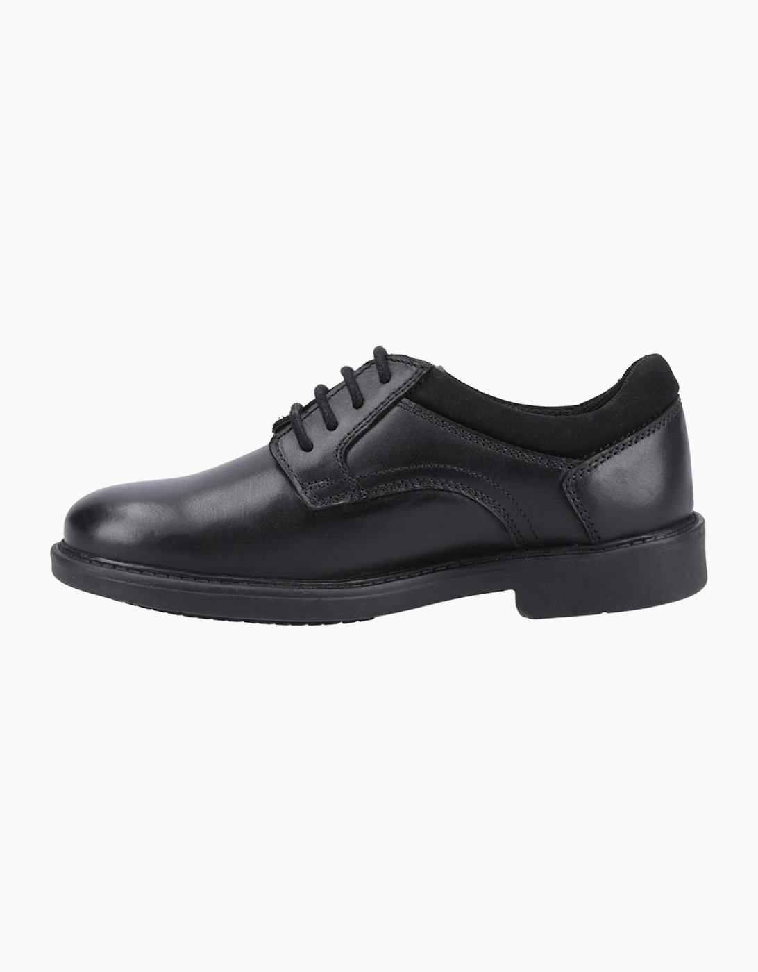 Hush Puppies Tommy Junior Boys School Shoes Black