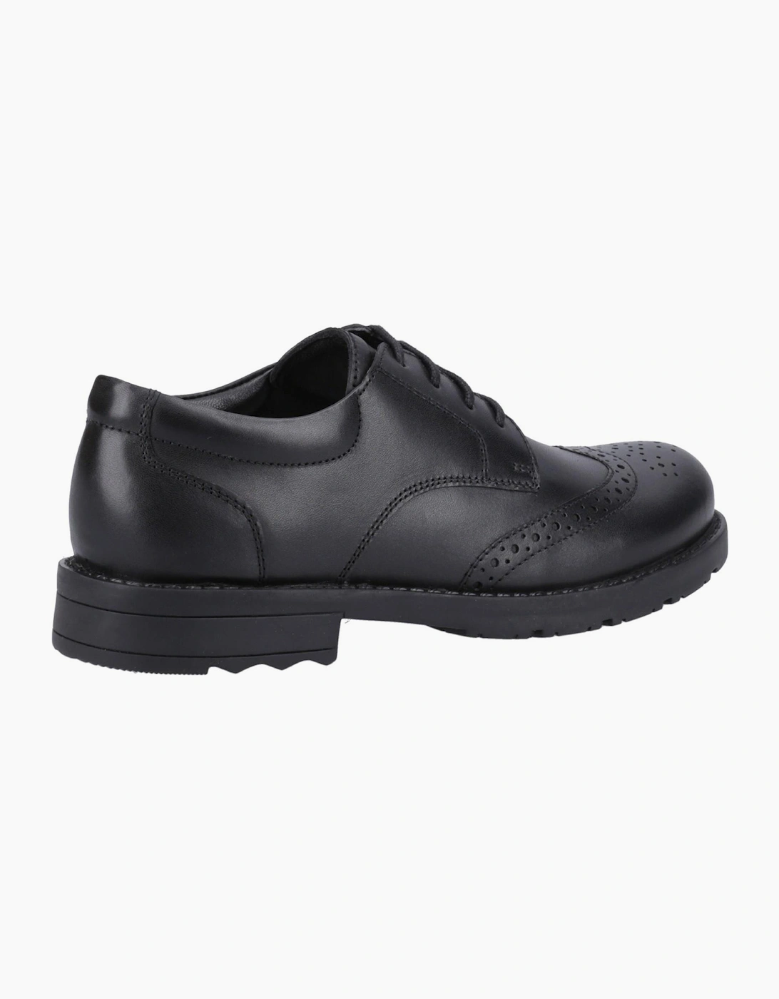 Hush Puppies Brian Junior Kids School Shoes Black