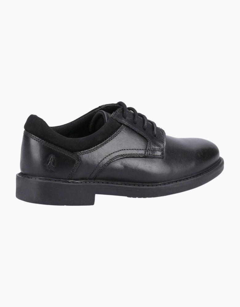 Hush Puppies Tommy Junior Boys School Shoes Black