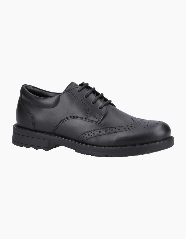 Hush Puppies Brian Junior Kids School Shoes Black