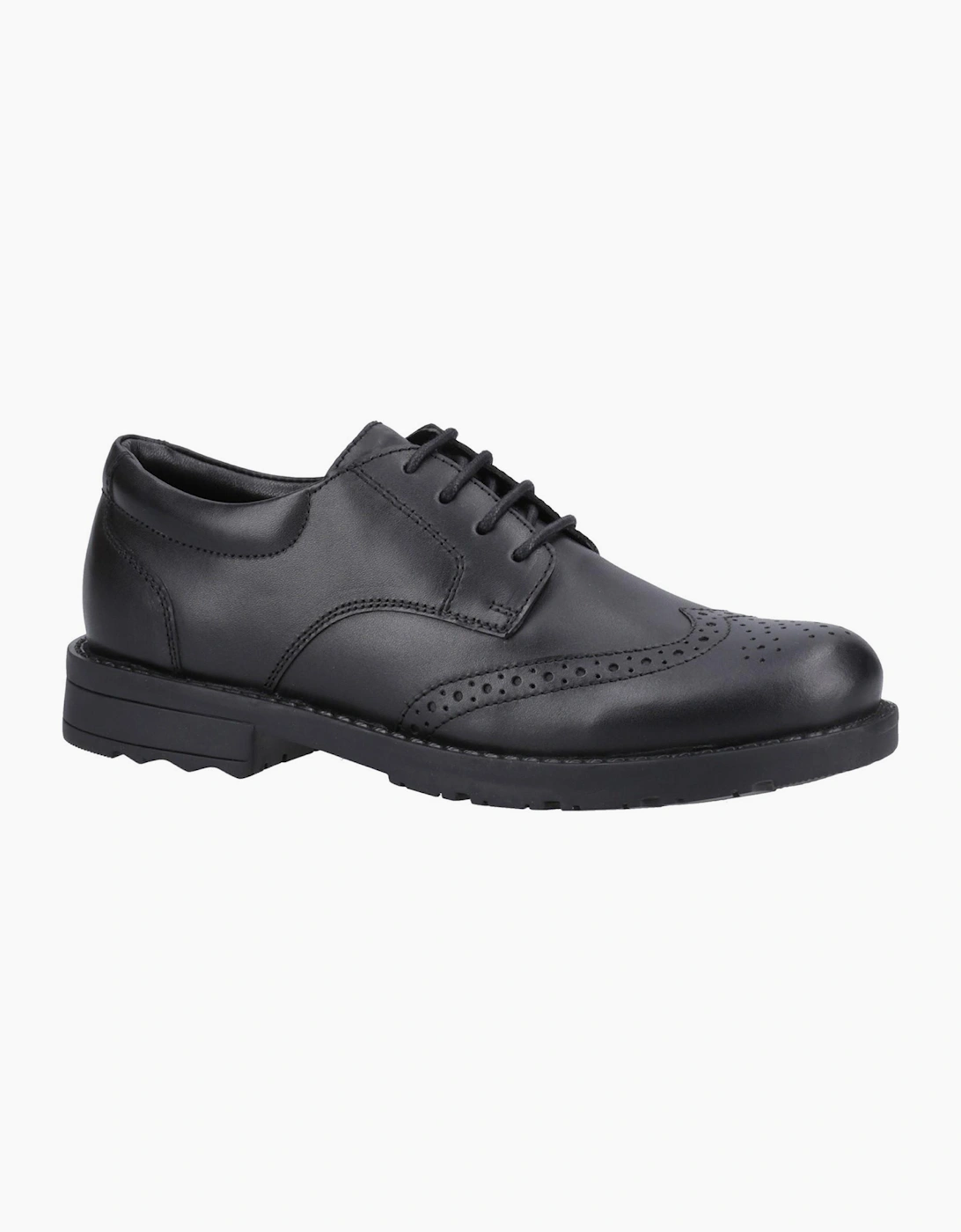 Hush Puppies Brian Junior Kids School Shoes Black