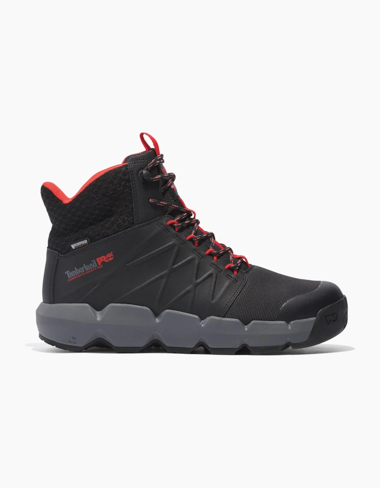 Timberland Pro Morphix 6 Waterproof Safety Boots Mens Black/Red