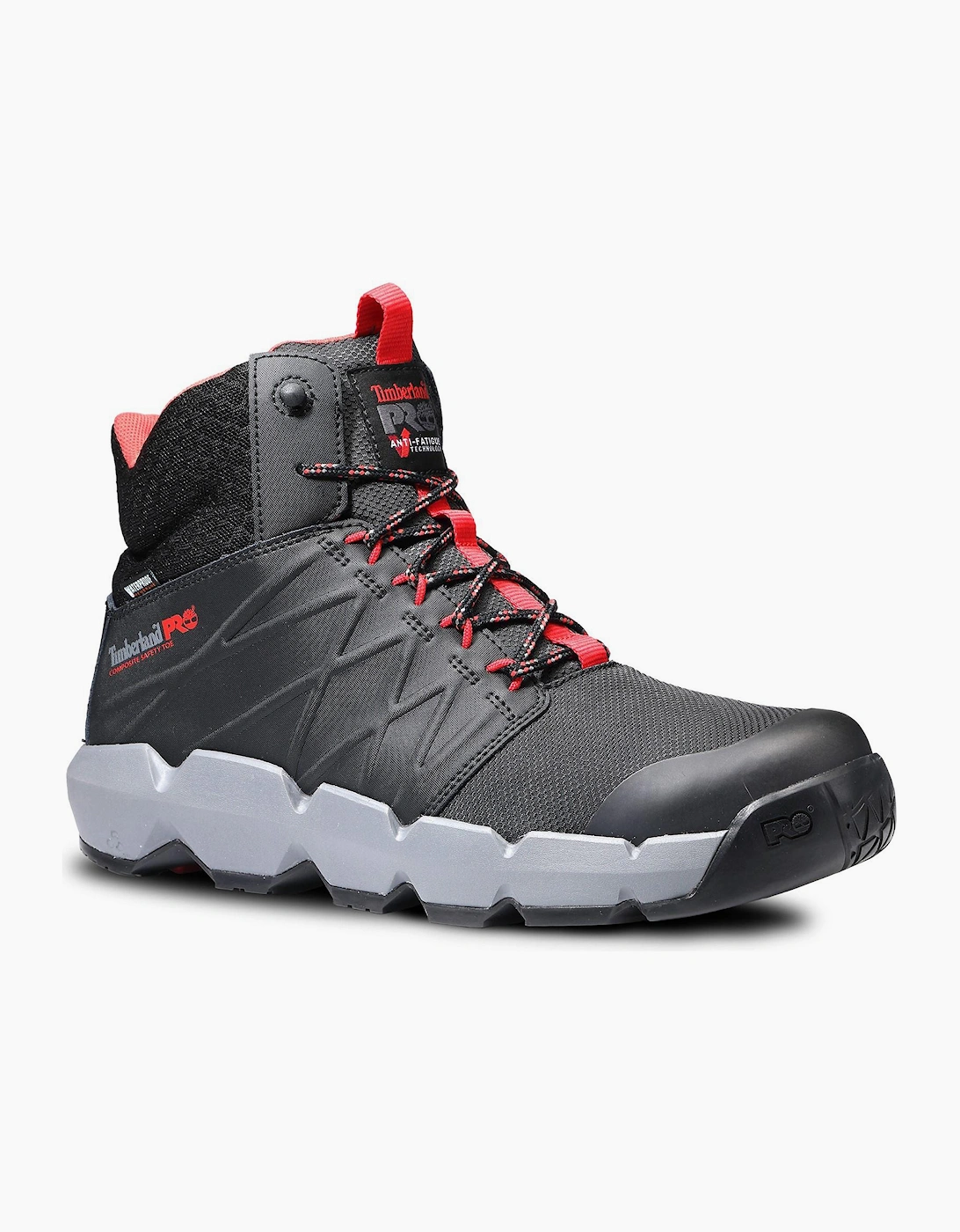 Timberland Pro Morphix 6 Waterproof Safety Boots Mens Black/Red