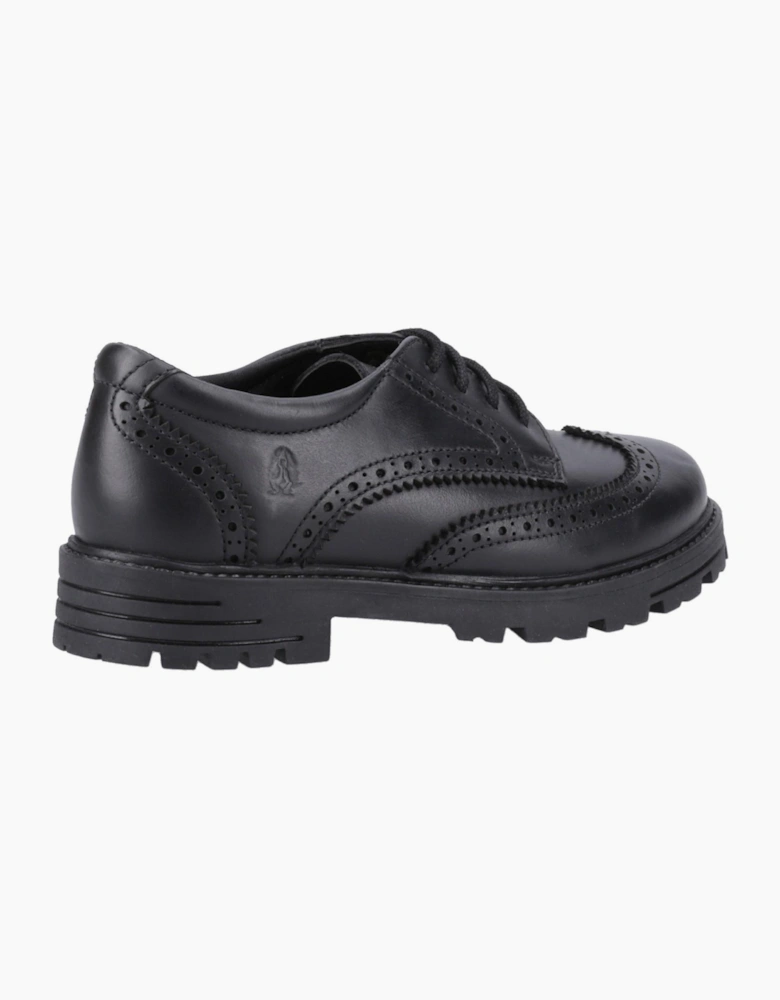 Hush Puppies Maxine Junior Girls School Shoes Black