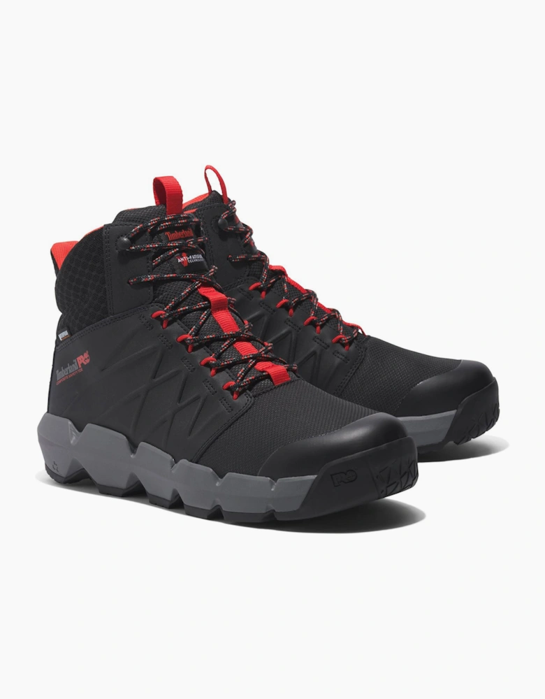 Timberland Pro Morphix 6 Waterproof Safety Boots Mens Black/Red