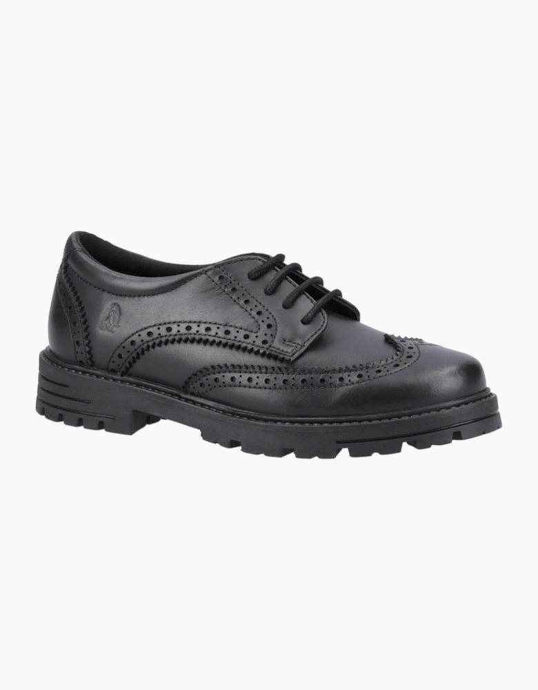 Hush Puppies Maxine Junior Girls School Shoes Black