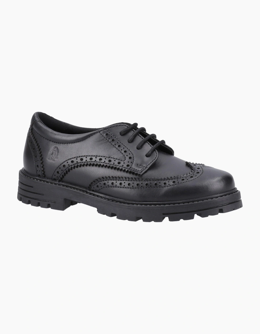 Hush Puppies Maxine Junior Girls School Shoes Black