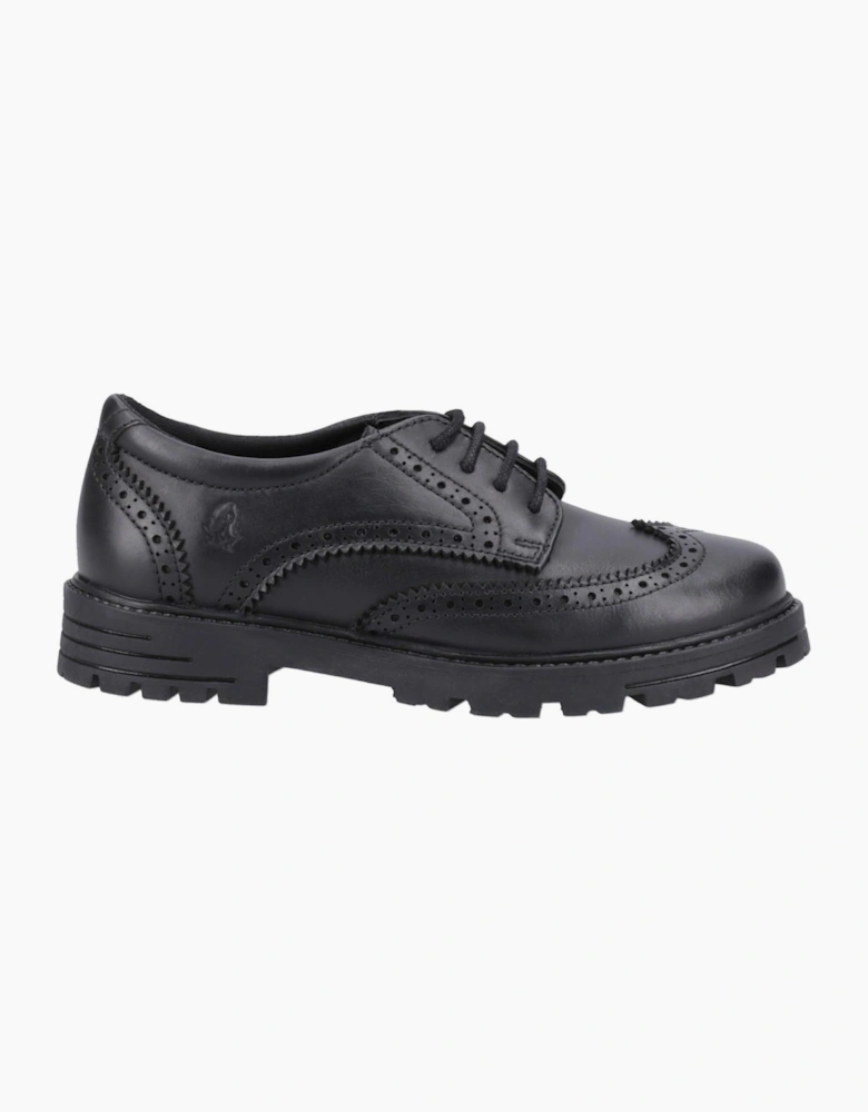 Hush Puppies Maxine Junior Girls School Shoes Black