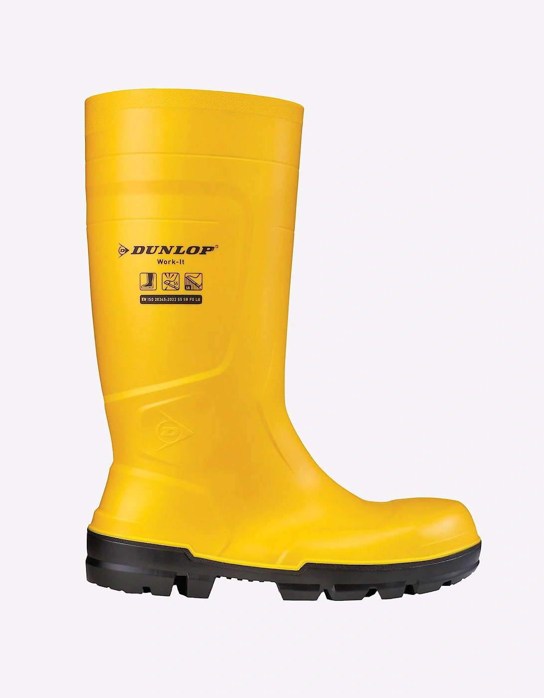 Dunlop Work-It Waterproof Safety Wellingtons Yellow