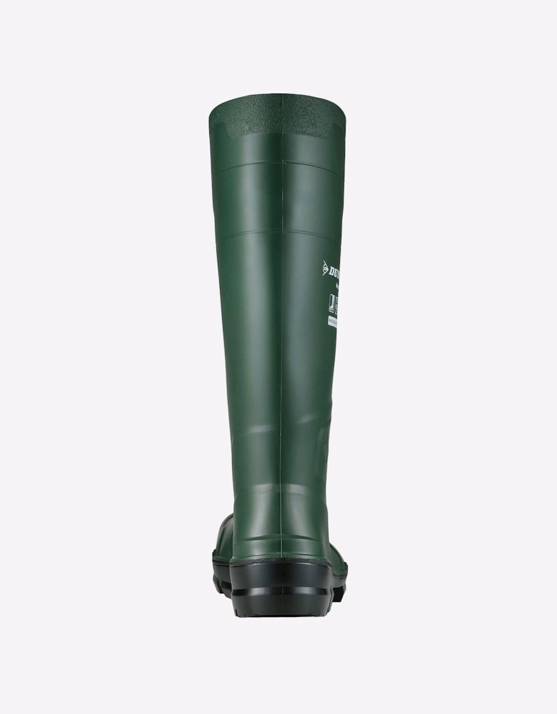 Dunlop Work-It Full Safety Waterproof Wellington Mens Green