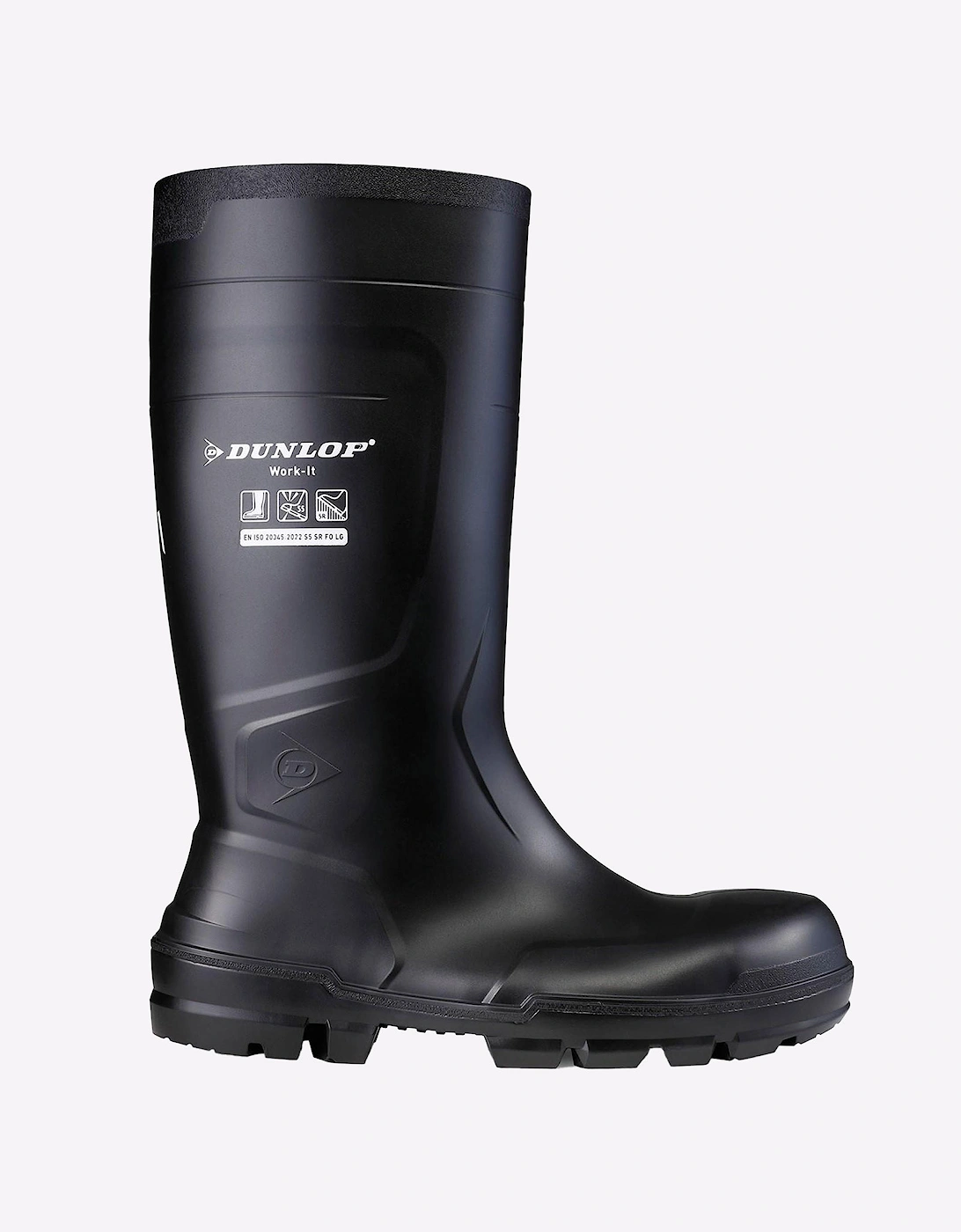 Dunlop Men's Dunlop Work-It Full Safety Waterproof Wellington Mens Black