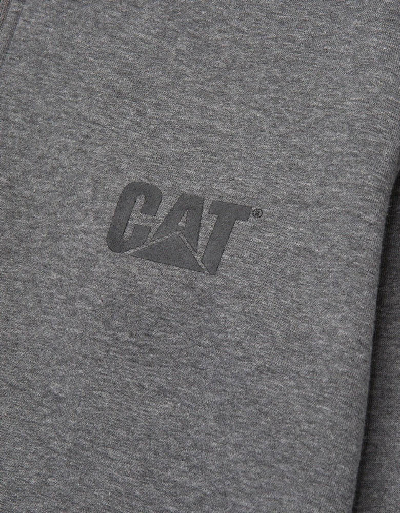 Caterpillar Essential 1/4 Zip Sweatshirts Mens Dark Heather Grey