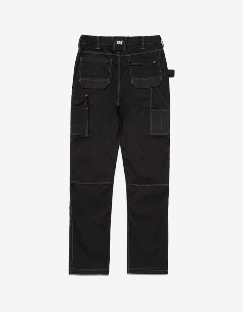 Caterpillar Essential Stretch Trousers Mens (34L Long) Black