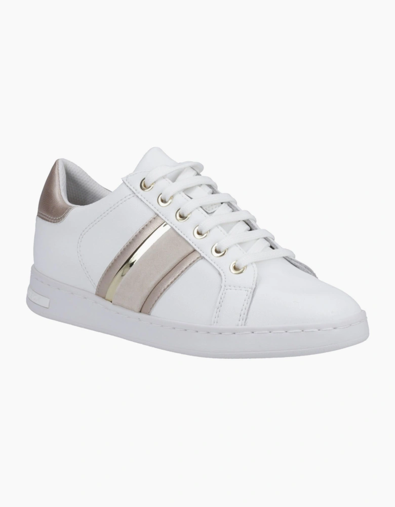 Geox Jaysen Womens Trainers White / Gold