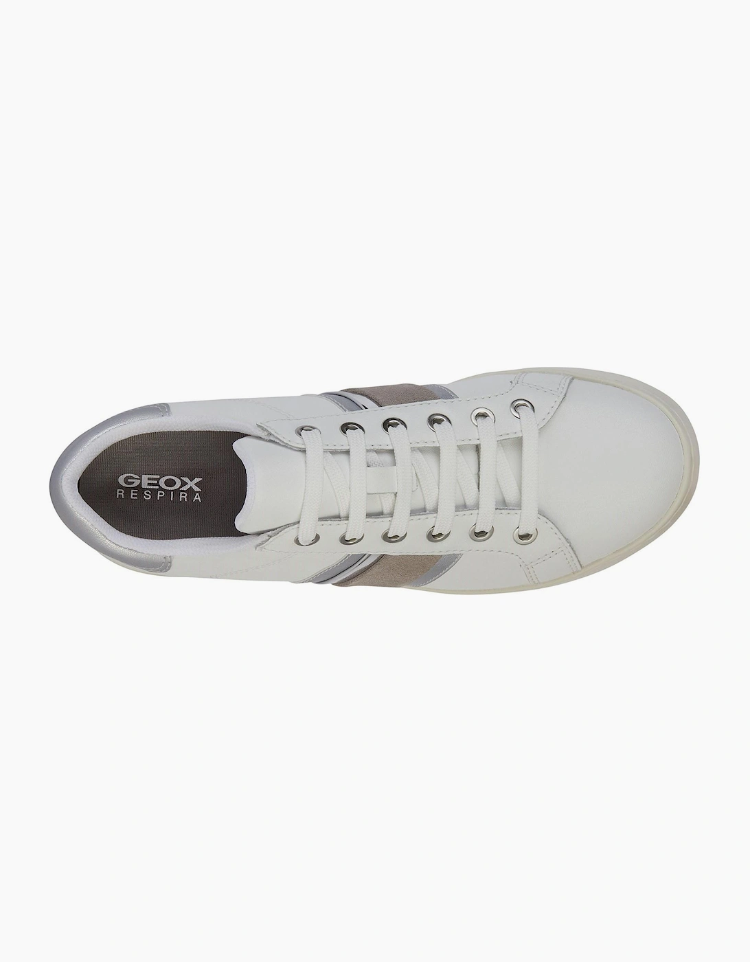 Geox Jaysen Womens Trainers White / Silver