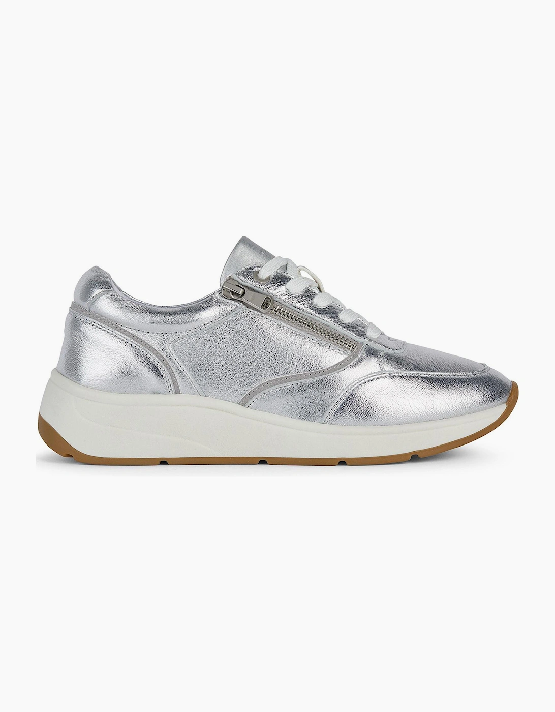 Geox Cristael Womens Trainers Silver