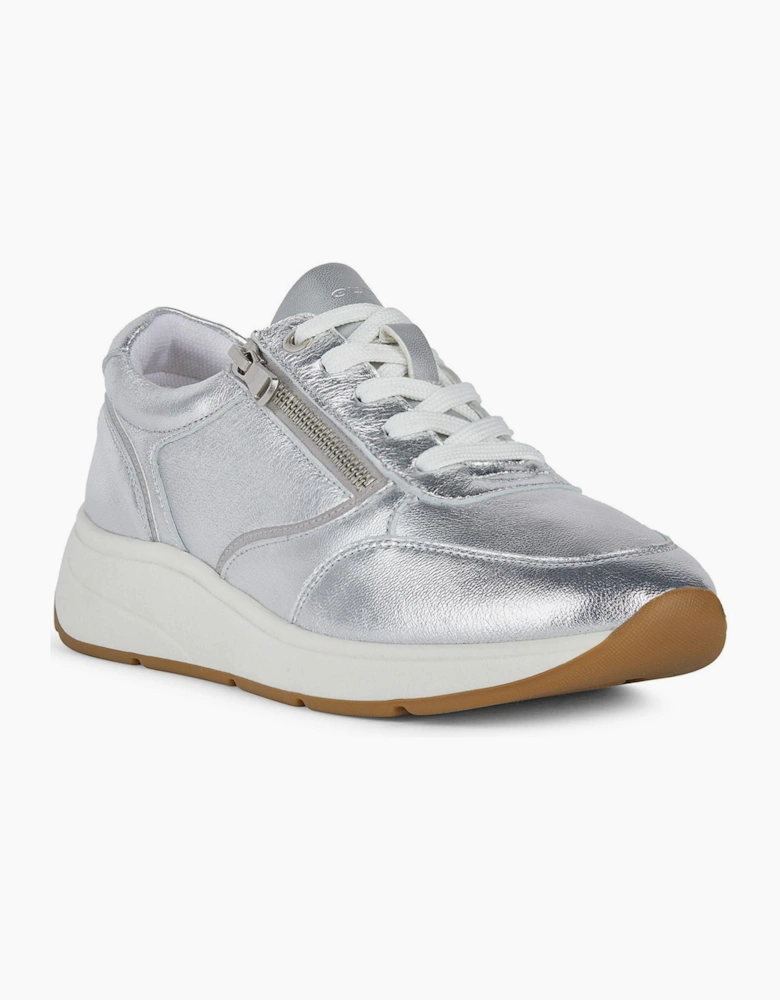 Geox Cristael Womens Trainers Silver