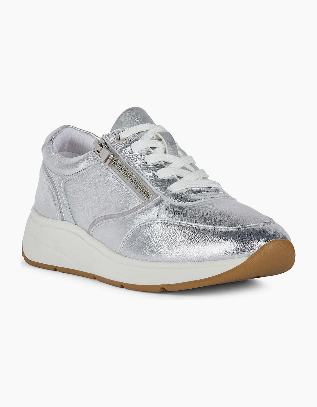 Geox Cristael Womens Trainers Silver